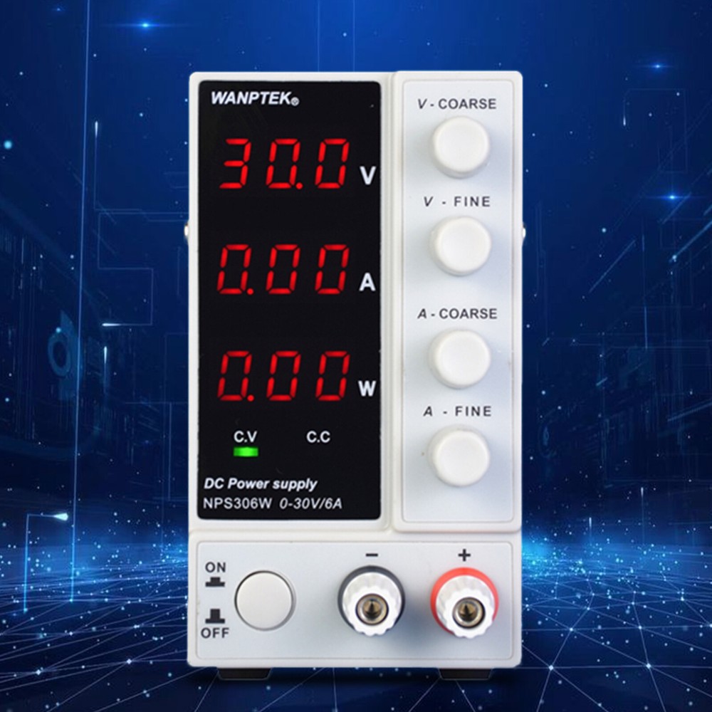 DC Power Supply Variable Adjustable Switching Regulated Power Supply 0-30V 0-6A!