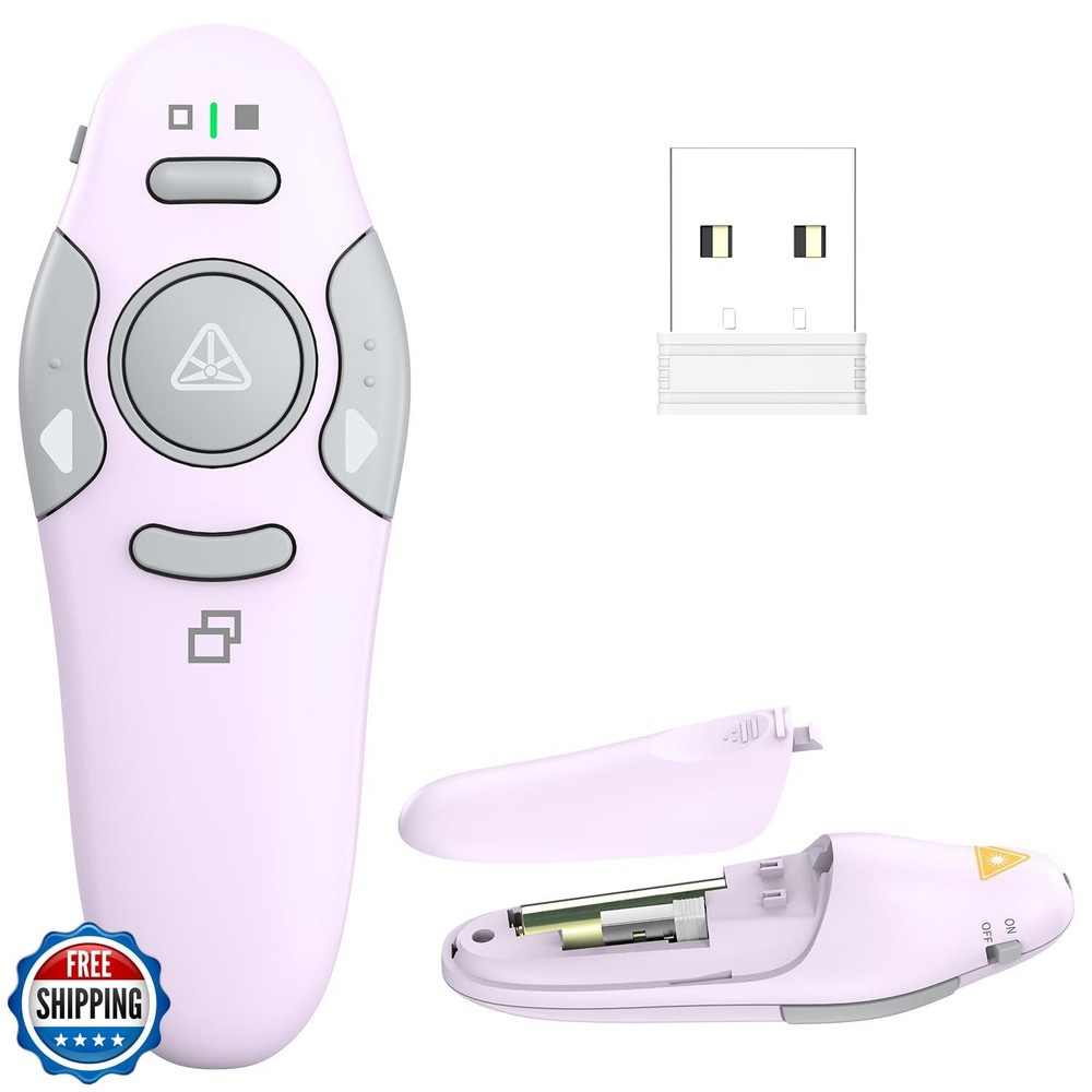 QUI Presentation Clicker Wireless Presenter Remote Clicker for PowerPoint Pre