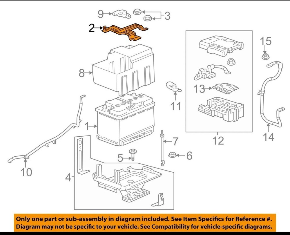 Genuine GM Battery Hold Down Retainer 84179725
