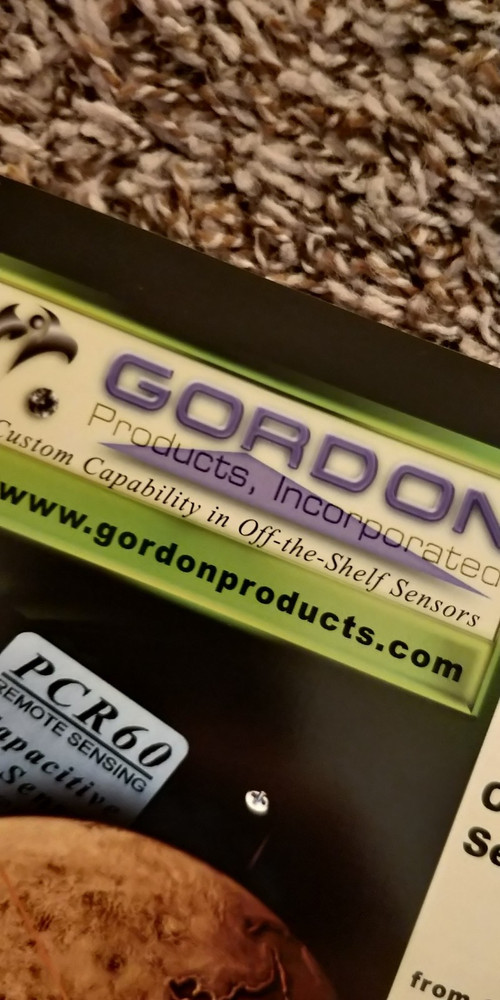 2000 GORDON Products Incorporated CATALOG Capacitive and Inductive Sensing C4