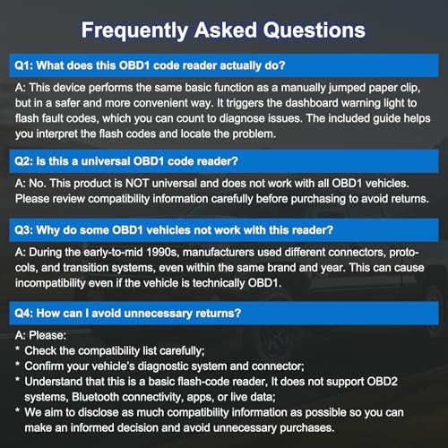 GM OBD1 Scanner and Code Reader for 1982-1995 Vehicles ECM ABS