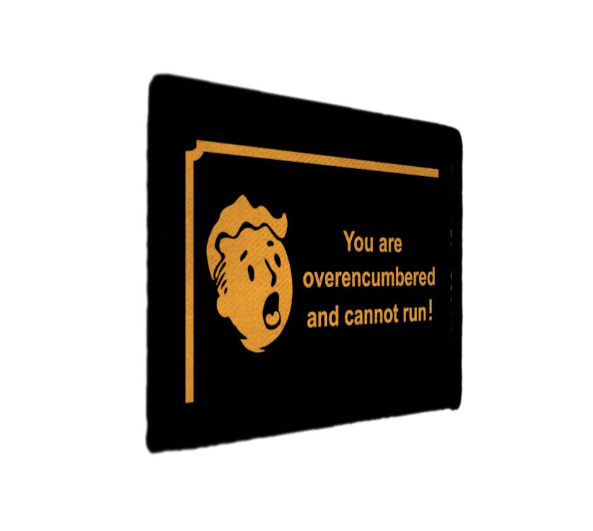 Overencumbered Cannot Run Fallout Boy Patch Sew on [sub]