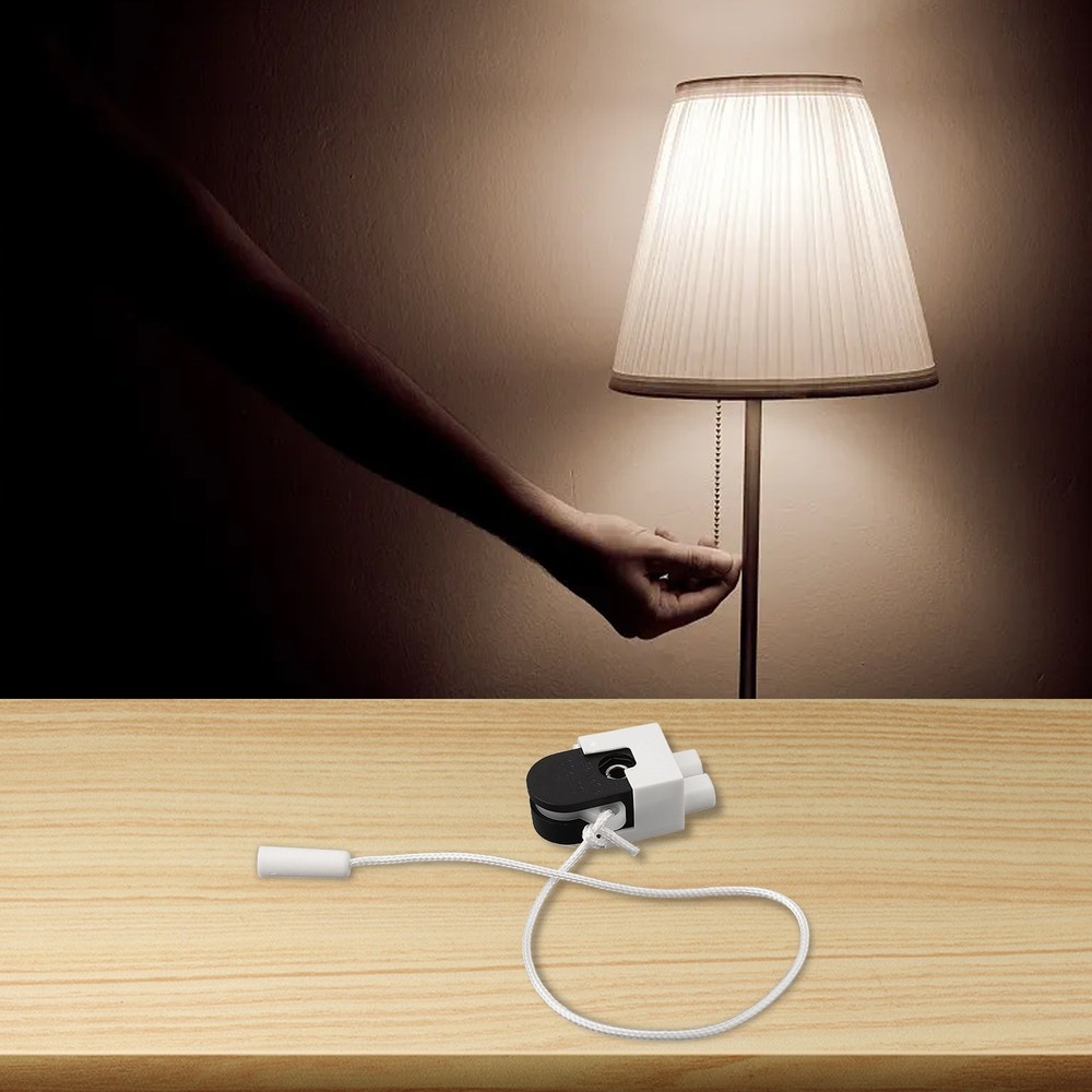 Efficiently control your lights with the easy to use rotating cord pull switch