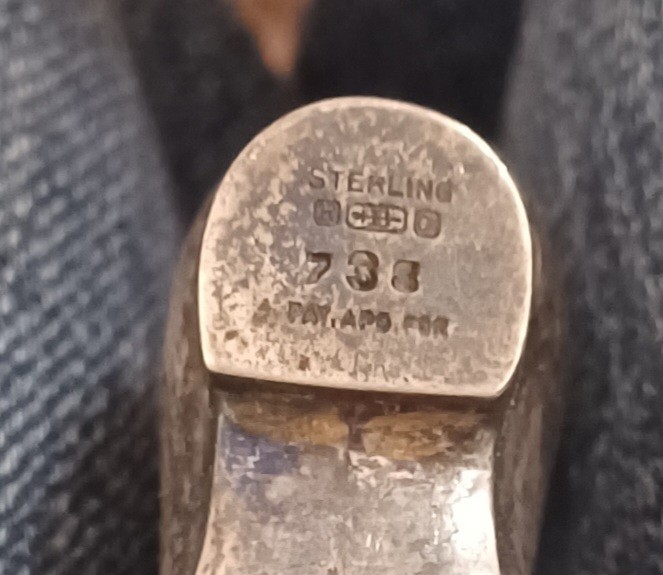Sterling. 925 boot shaped handle.