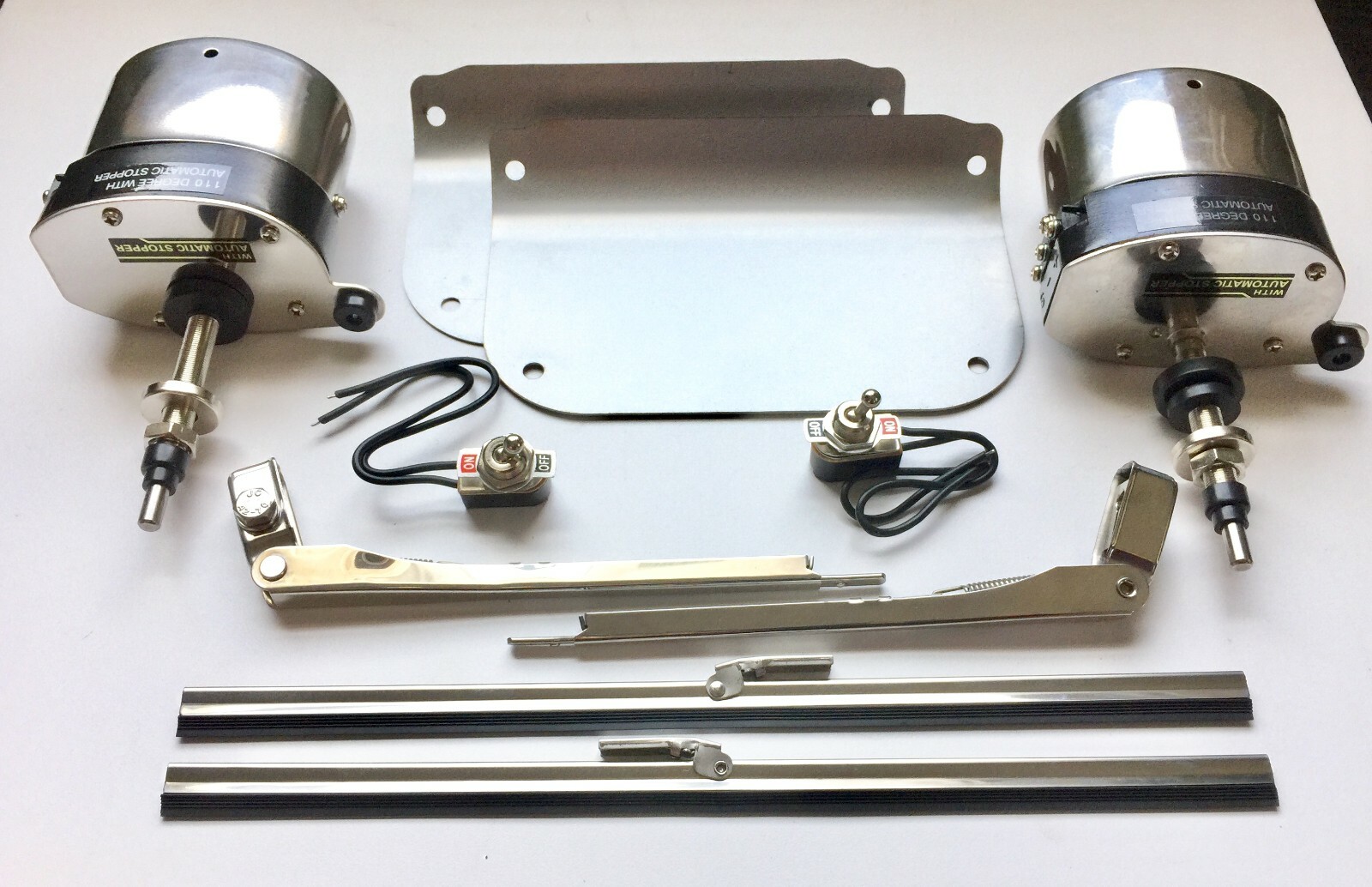 12 VOLT Windshield Wiper Motors Replacement PAIR KIT for 1939-46 CHEVROLET TRUCK