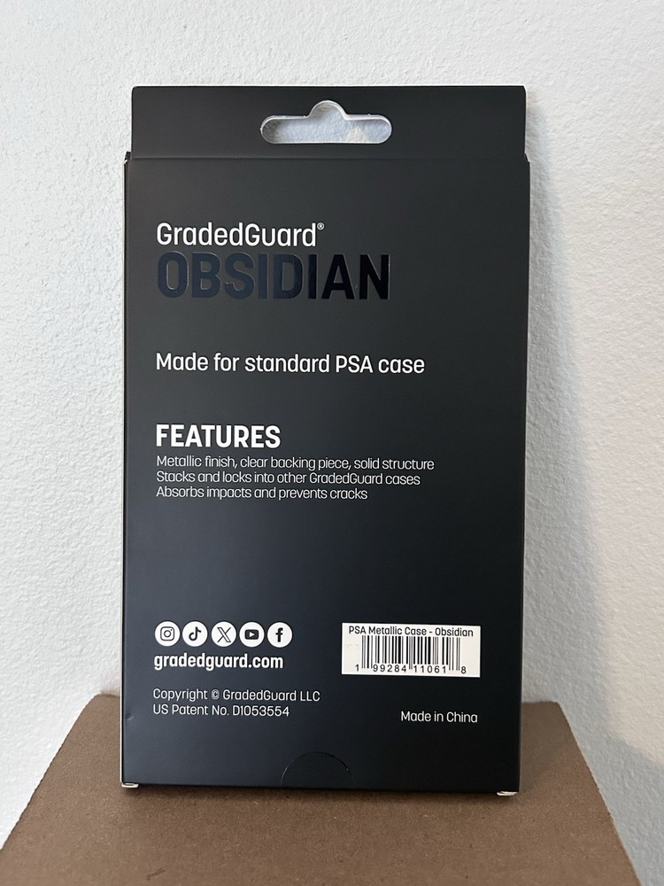 GradedGuard PSA Graded Card Guard Protector METALLIC OBSIDIAN