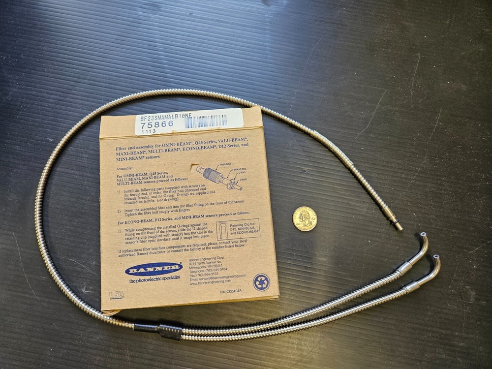 Banner Fiber Optic Sensor BF23SMAMALB10NF