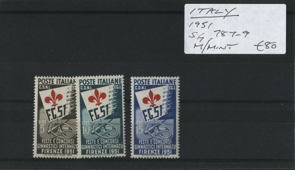 Italy 1951 SG.787-9 M/M