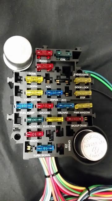 21 Circuit EZ Wiring harness Chevy Mopar Ford hotrods Universal X-long wires