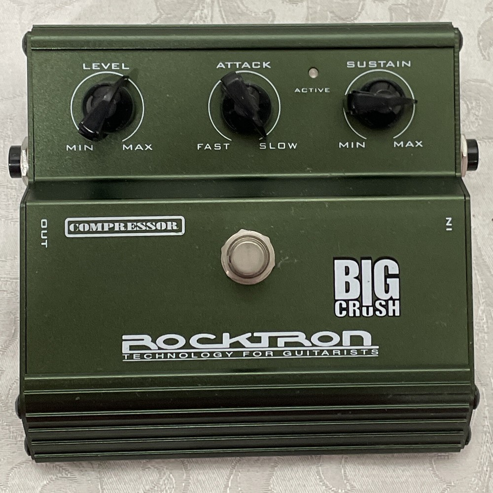 Rocktron Big Crush Compressor Sustainer Guitar Effect Pedal