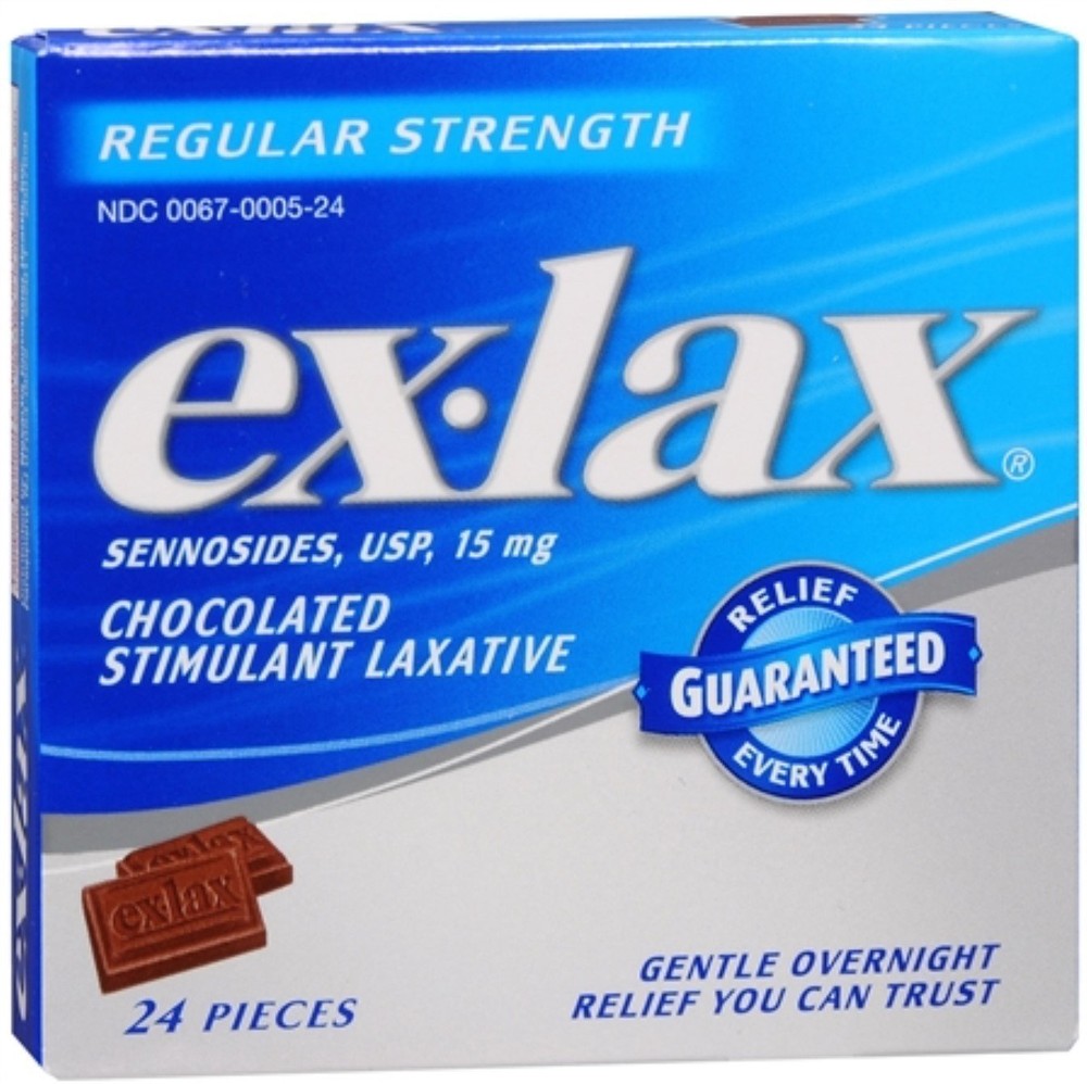 Ex Lax Chocolate Pieces Regular Strength 24 ct __