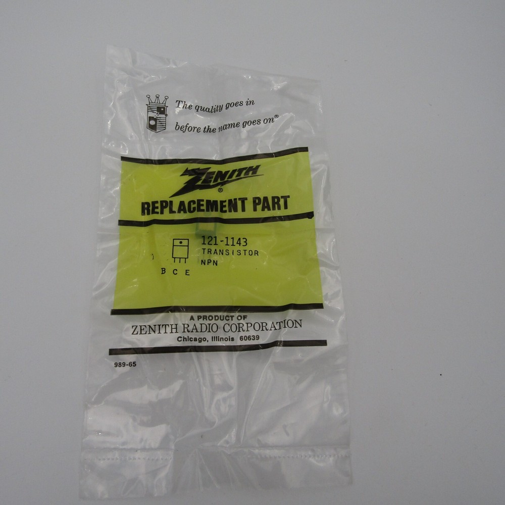 Vintage Zenith Replacement Part 121-1143