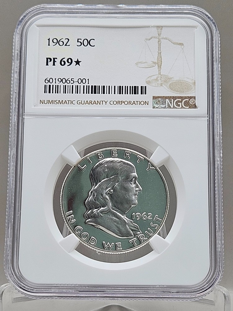 1962 Franklin Half Dollar Proof NGC PF 69* Star