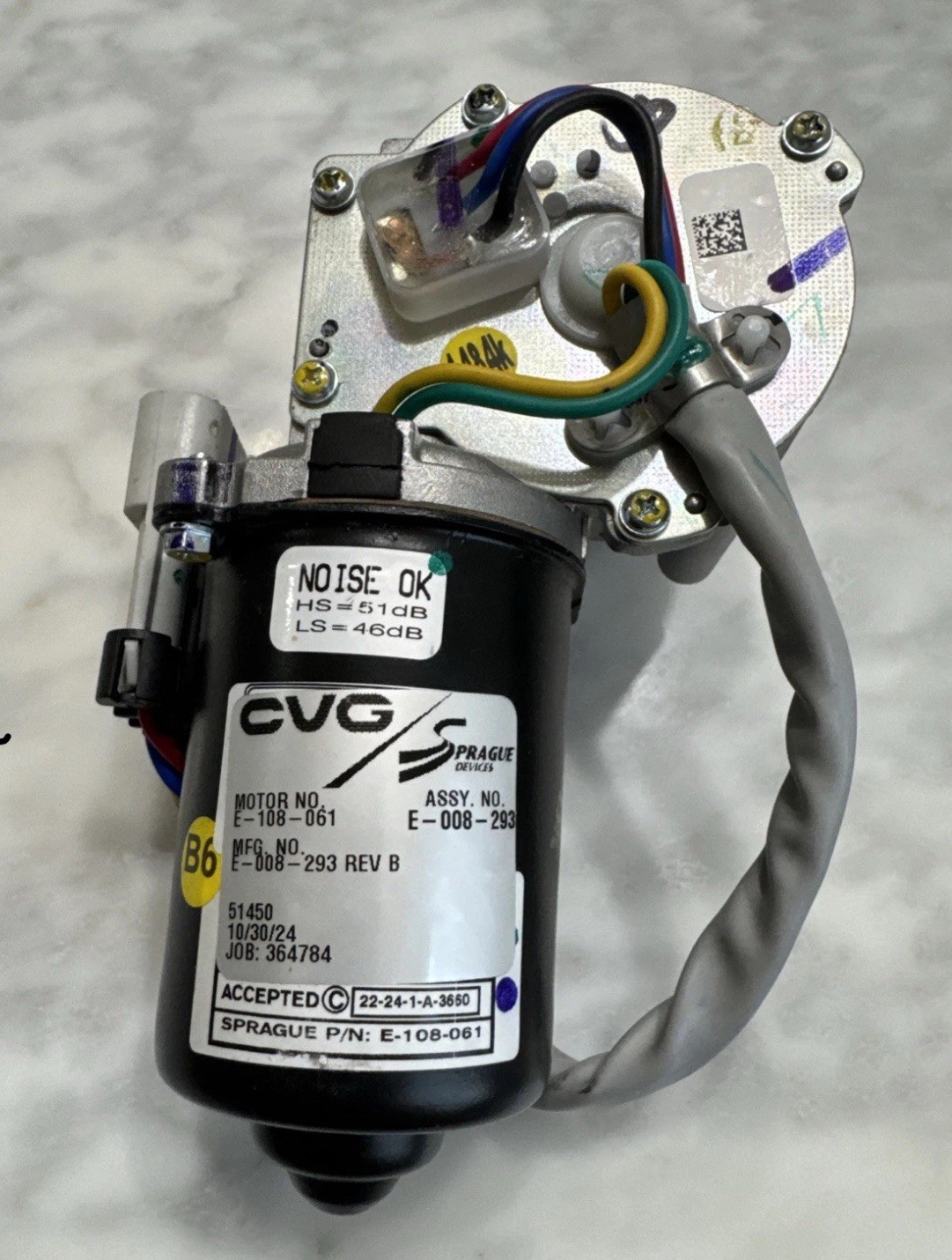 Genuine Volvo VNL OEM Windshield Wiper Motor E-008-293, 85150366, 78746824