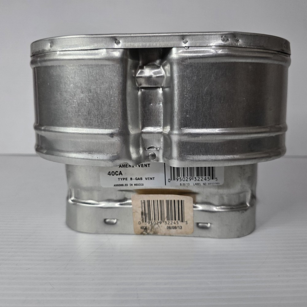 Ameri-Vent 40CA Oval Type B Gas Vent Cap 4" Amerivent