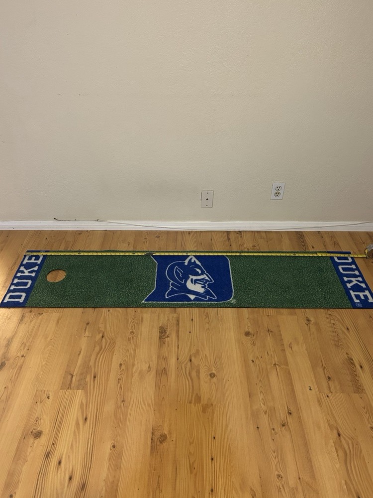 NICE! Practice Collegiate Putting Mat ~ DUKE UNIVERSITY Blue Devils ~ 6' x 17"