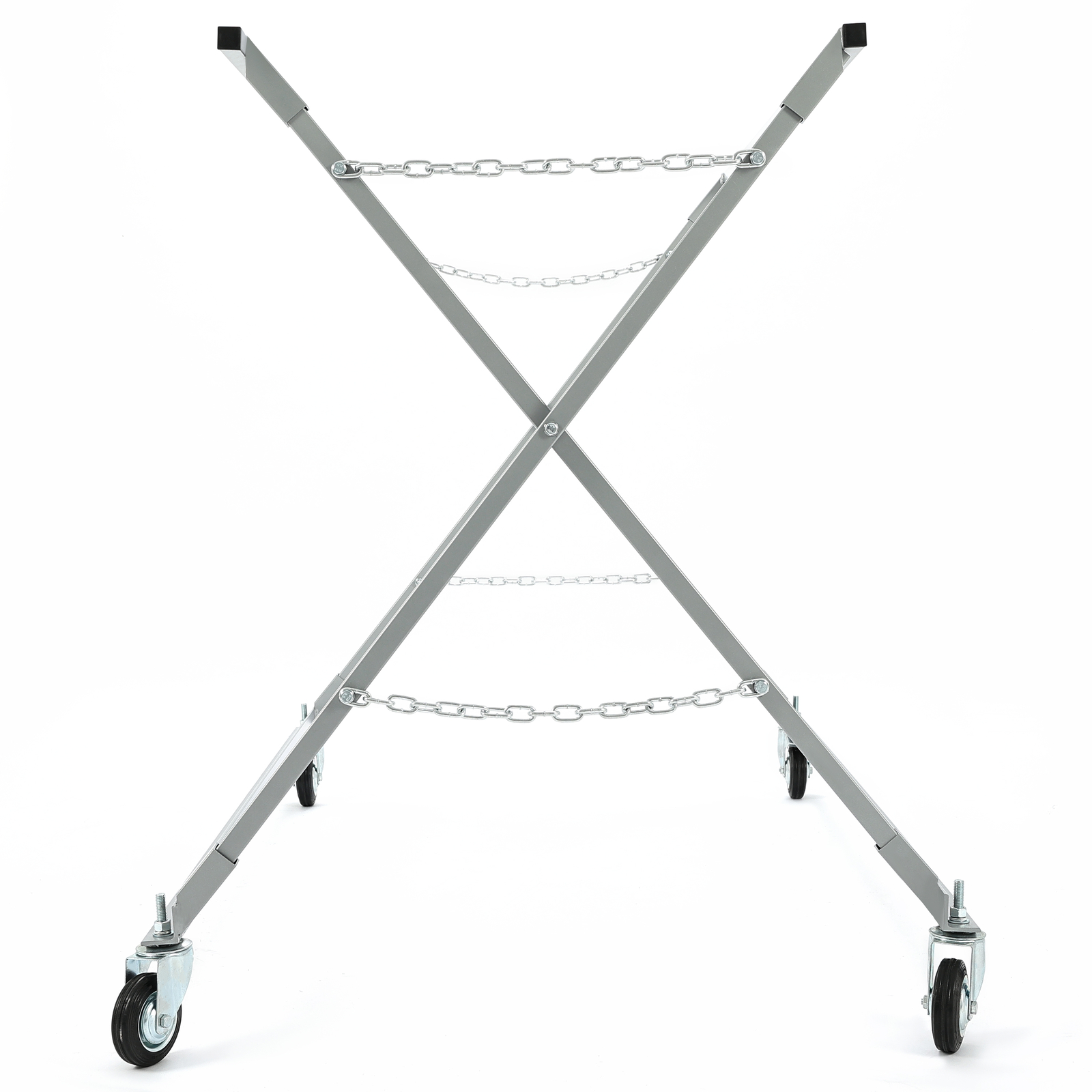 Folding Pickup Truck Bed Stand Dolly W/ Wheels Garage Vehicle Mechanic Repair