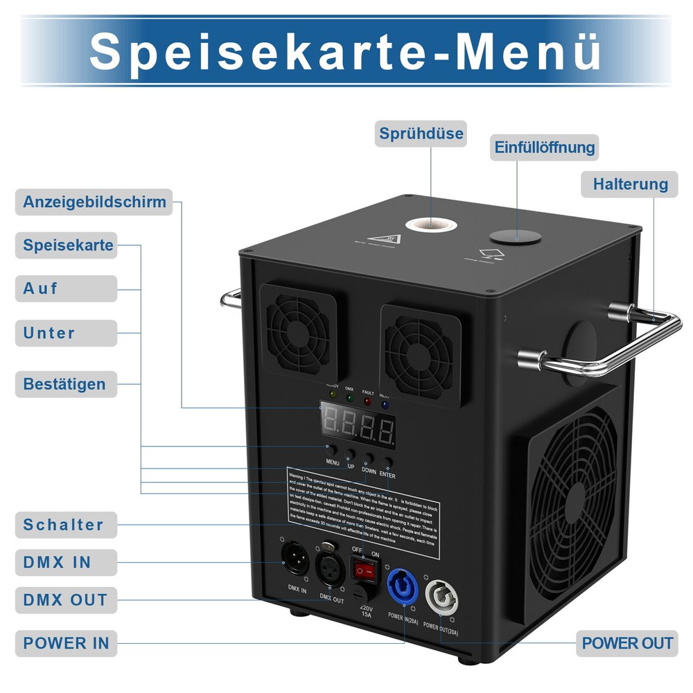 4Pack 700W Cold Spark Machine Firework Stage Effect DMX Wedding with Flight Case