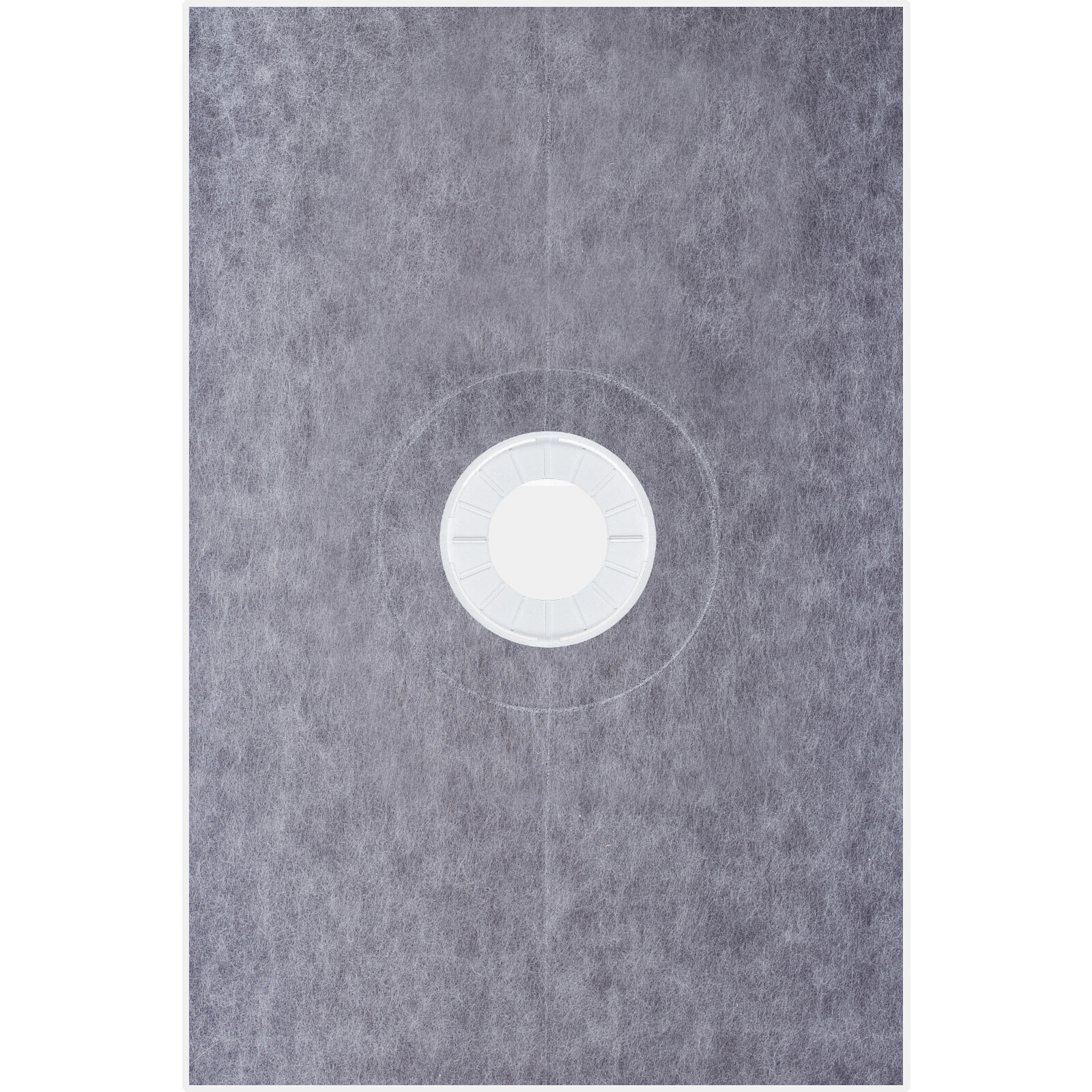 VEVOR Shower Curb Kit 38"x60" Central Drain Tray & Drainage & 2 Cuttable Curbs