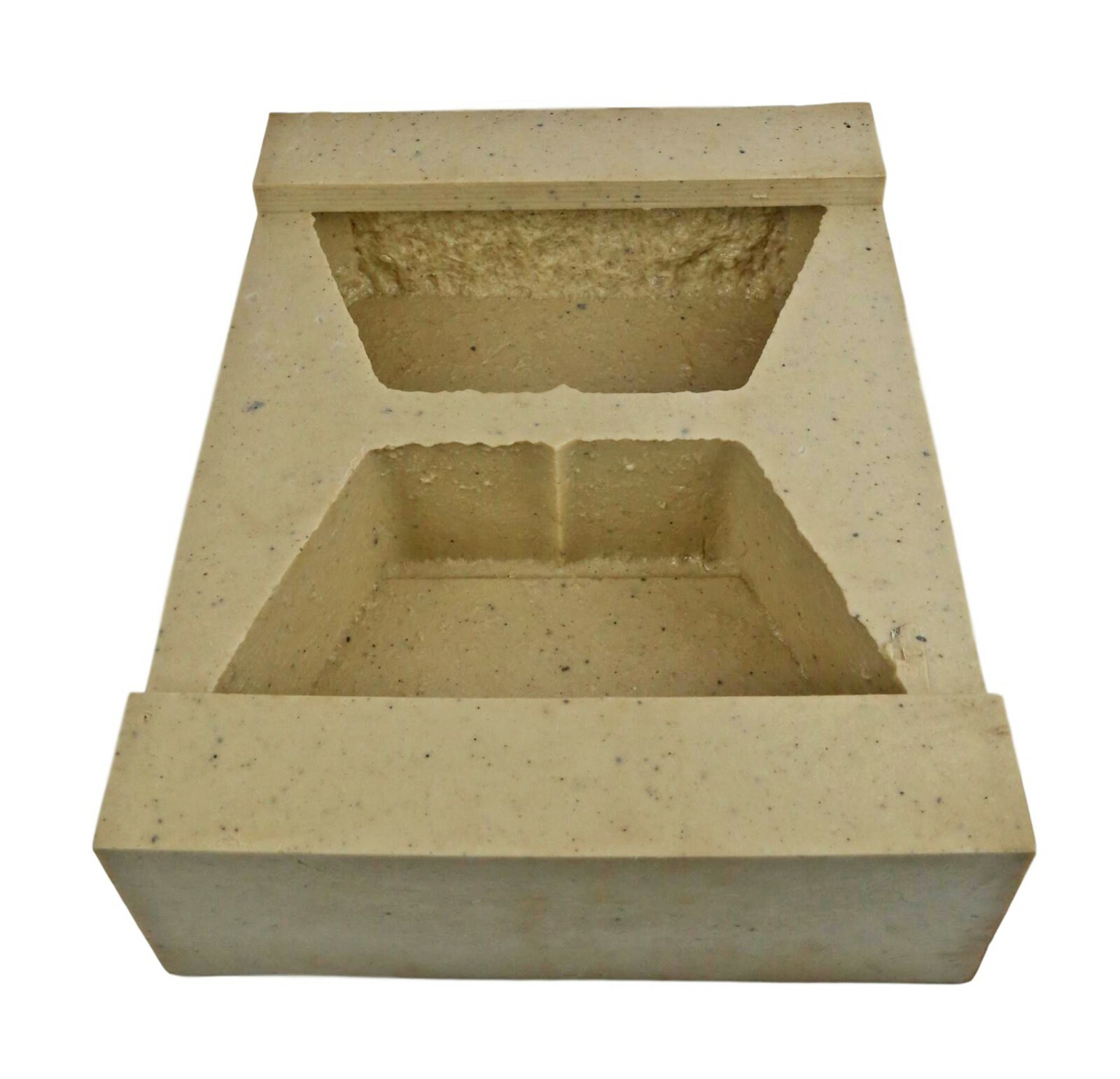 Rubber Mold for Concrete, Retaining Wall Block Mold, Creates Two 10" Blocks
