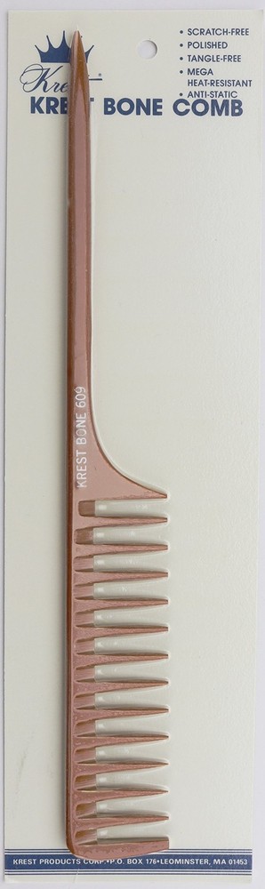 Bone Rattail Professional comb. Comb. Styling Combs. Detangle, Sectioning Com...