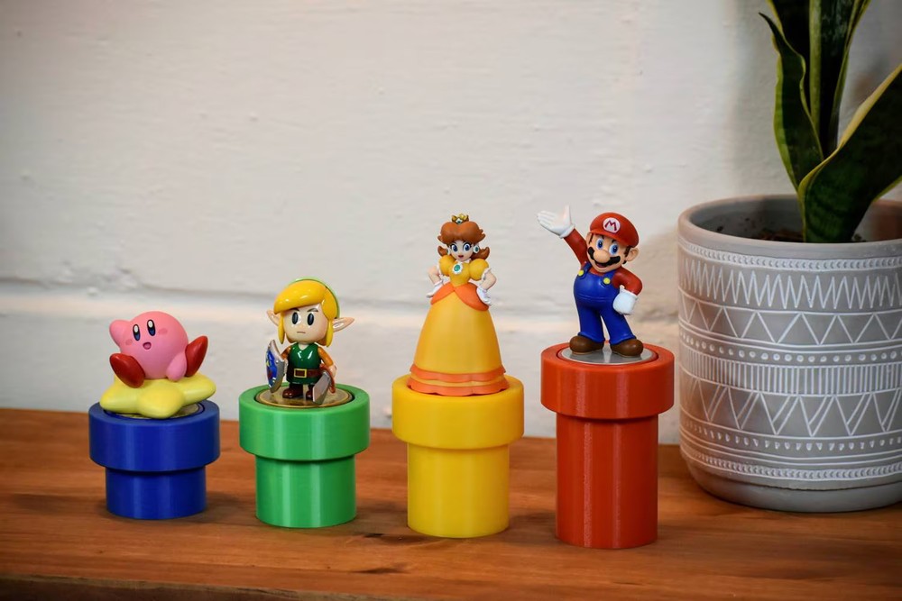 Amiibo Display Stand 4 Pack - Warp Pipe - 3D Printed