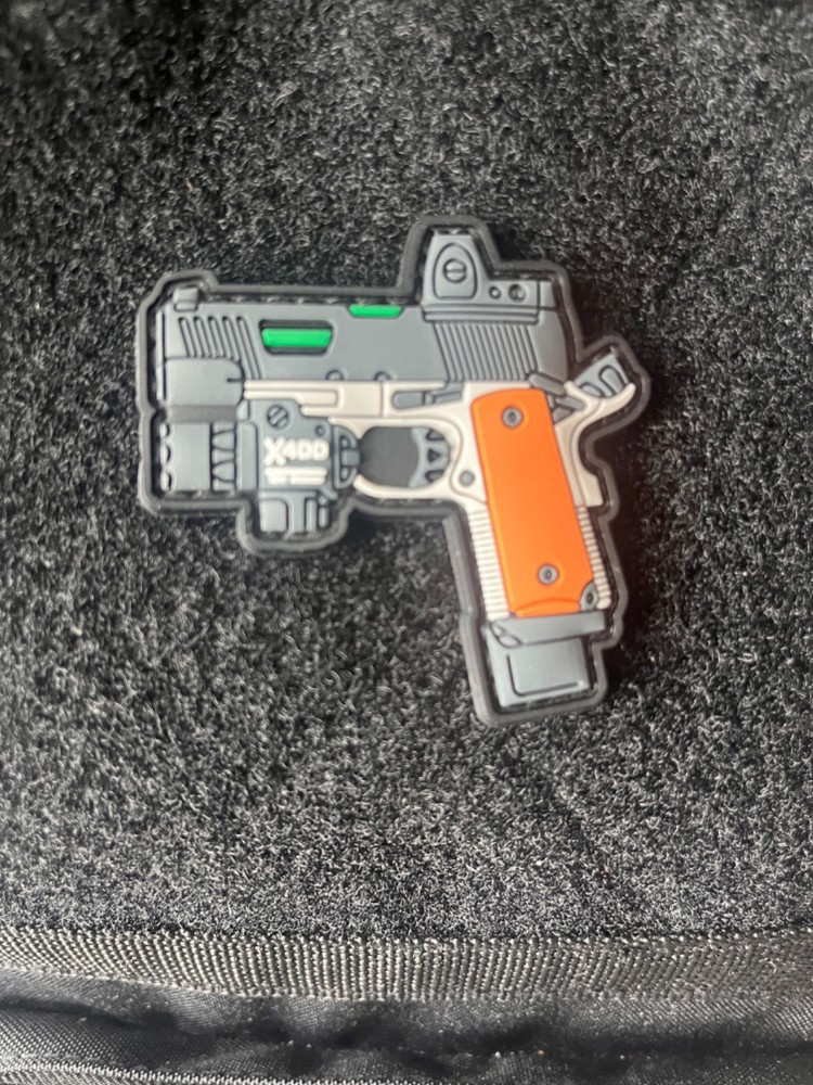 Ported 2011 Morale Patch 2011 Silhouette Hook And Loop PVC Premium Patches