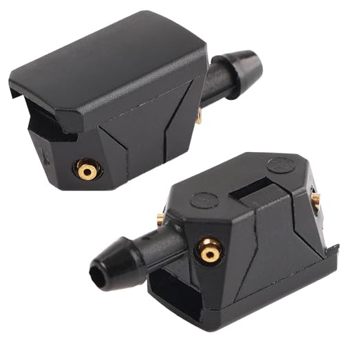 2Pcs Car Universal Front Windshield Washer Wiper Sprayer Nozzle Mounted