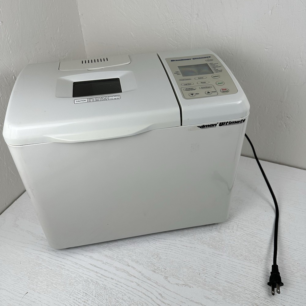 Breadman Ultimate TR2200C Automatic Programmable Bread Machine 2lb Loaf  - Works