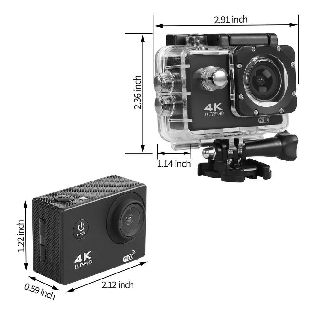 20 PACK 4K Action Camera