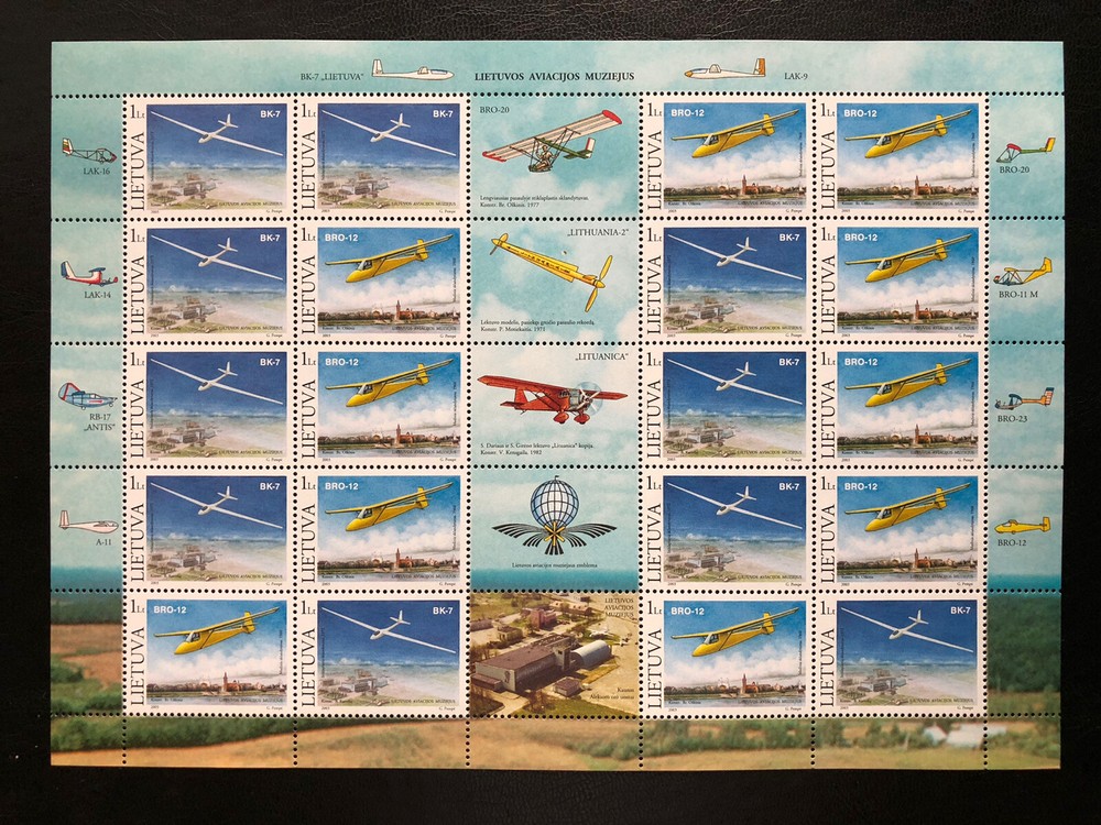 Lithuania 2003 Mi 833/834 MNH Full Sheet
