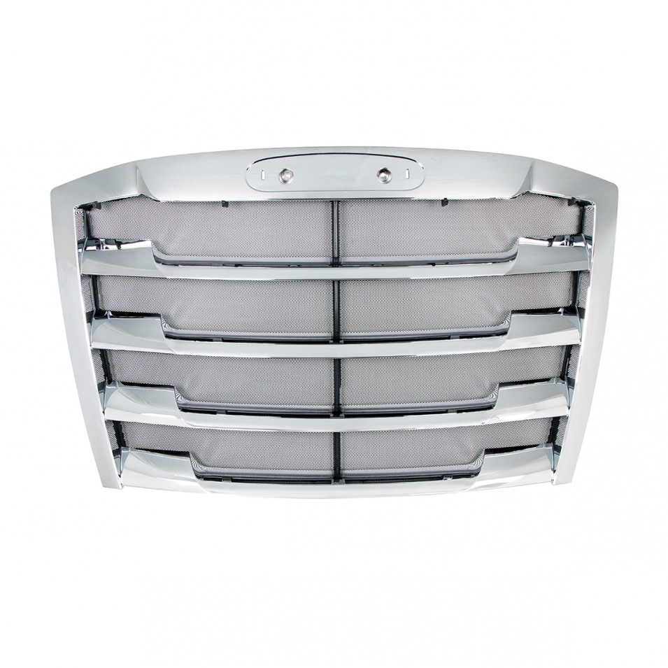 Freightliner Cascadia Chrome Grille with Bug Screen