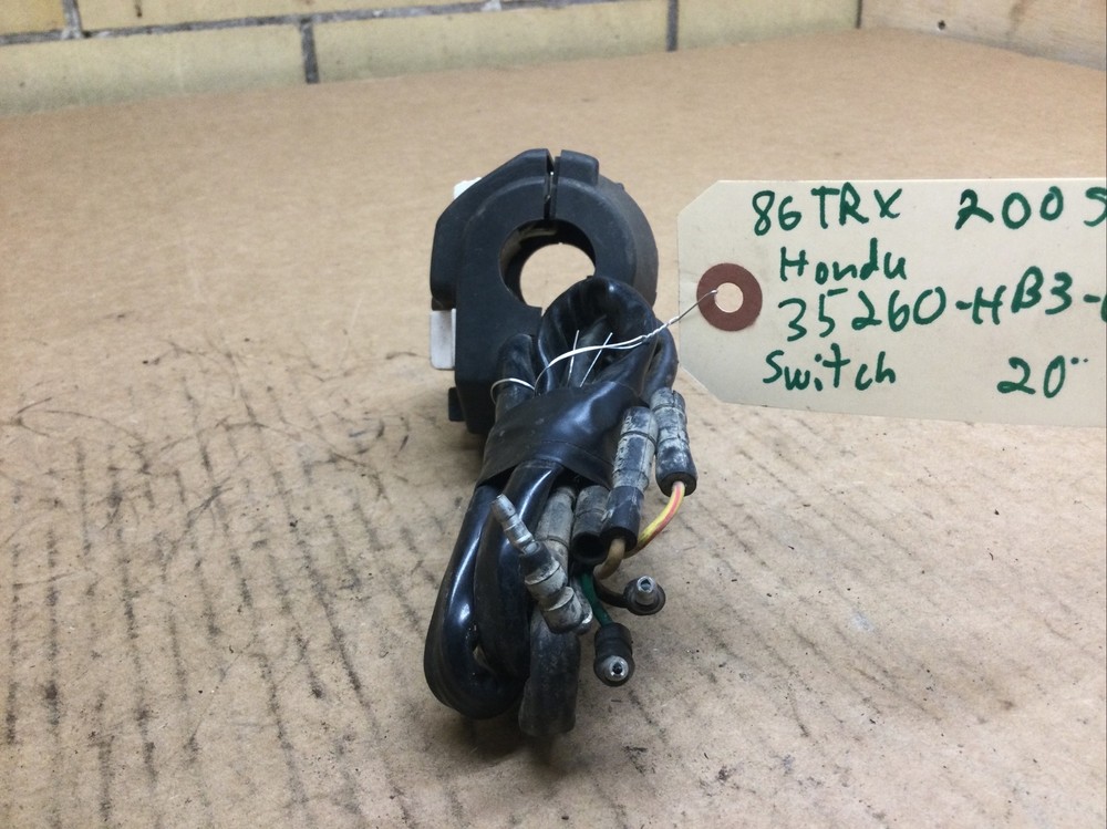 Switch Engine & Light Controls, Choke # 35260-HB3-013 Honda 1986 TRX 200 SX