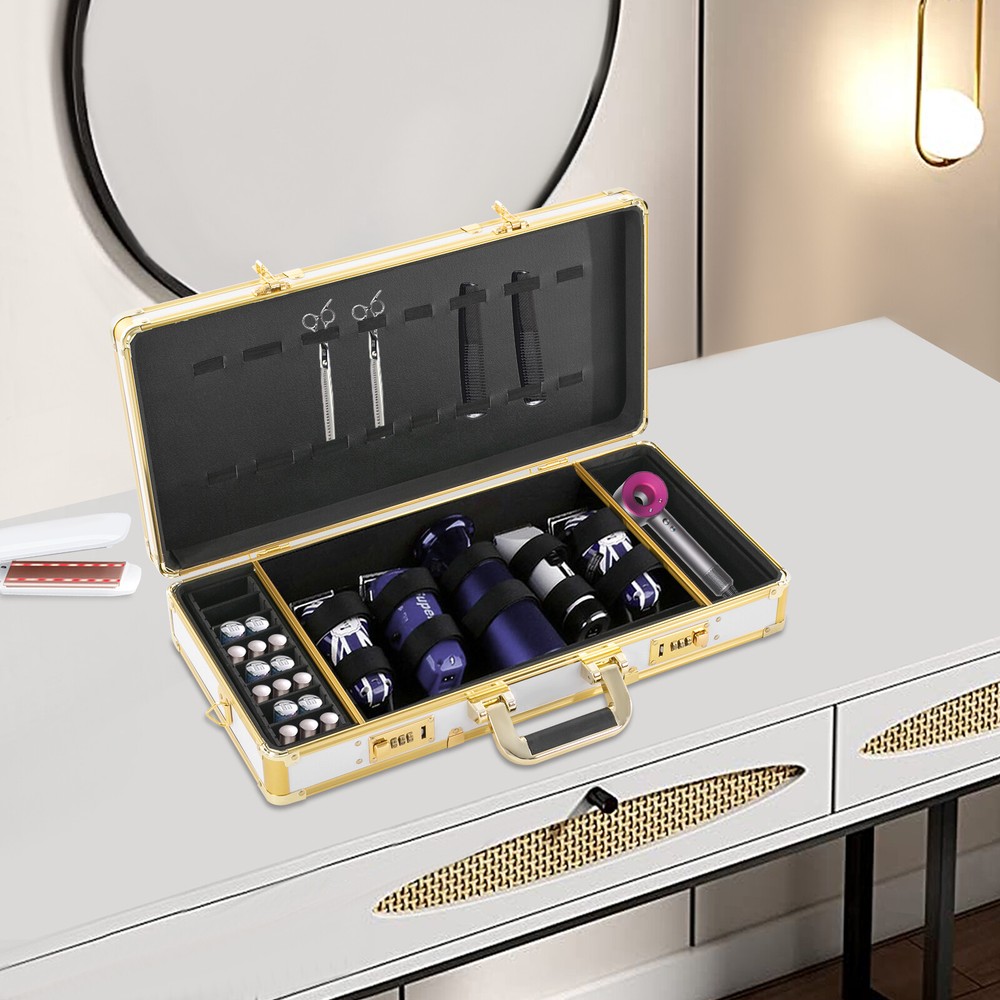 Portable Barber Carrying Case Styling Tools Storage Case Box With Shoulder Strap