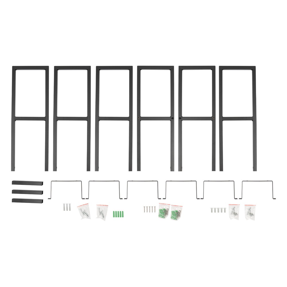 3-Stand Metal CD Wall Mount Rack - Space-Saving Media Organizer