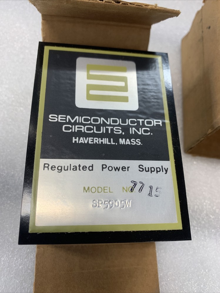 SEMICONDUCTOR CIRCUITS INC SP5905W Regulated Power Supply NEW