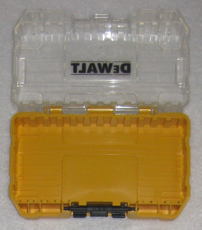 DEWALT TOUGH CASE SM BIT TIP STORAGE ORGANIZER STACKABLE INTERLOCKING EMPTY NEW