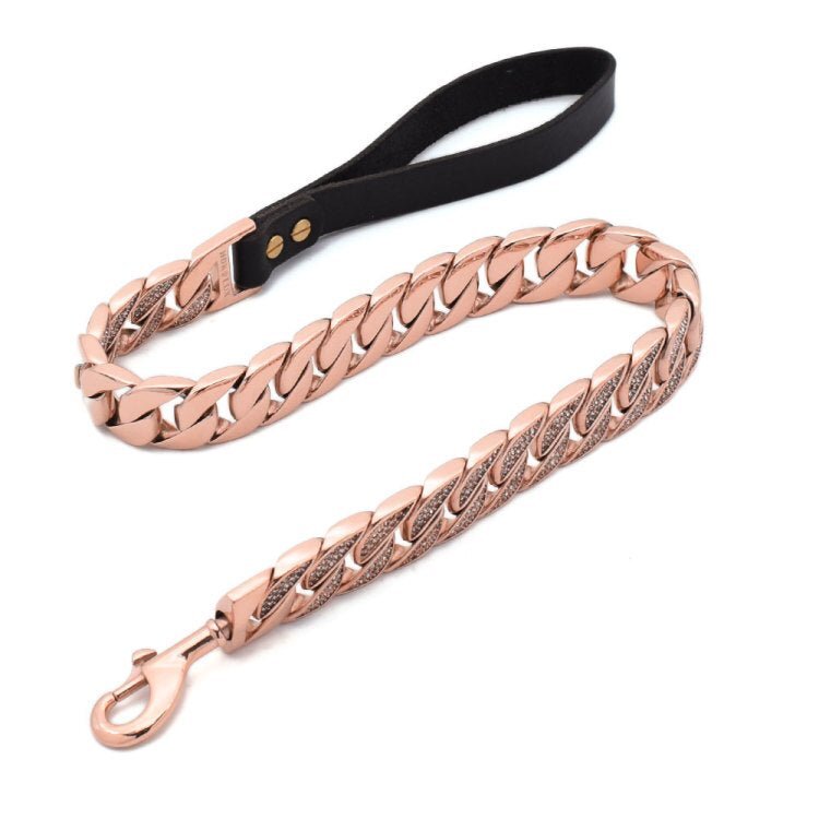 ROSE 🌹 DIAMOND DOG LEASH