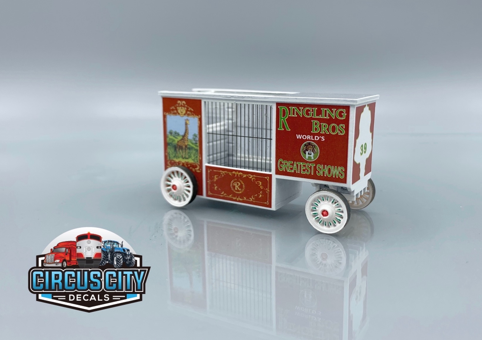 Ringling Brothers Barnum Bailey Circus #39 Giraffe Wagon Kit HO Scale