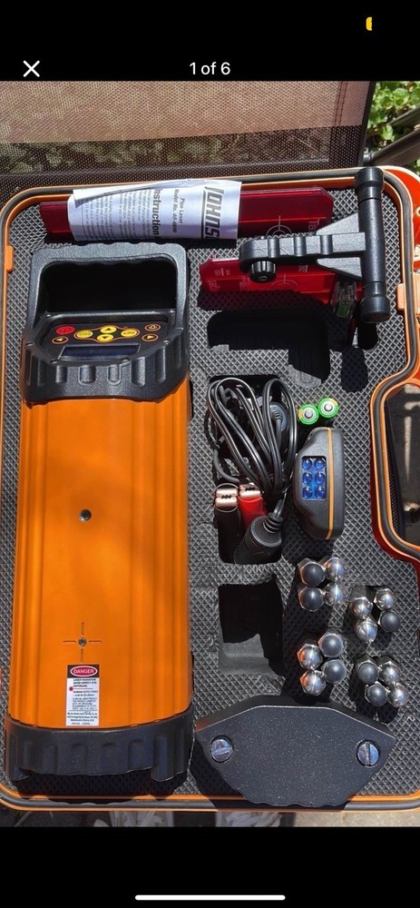 Johnson Level & Tool 40-6698 Electronic Self-Leveling Pipe Laser with GreenB Tec