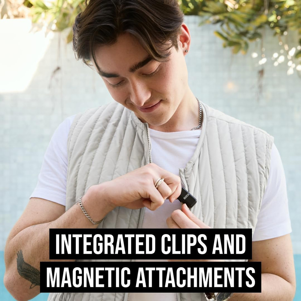 Wireless Micro - Compact Wireless Microphone, Two Mics with Charge Case for Smar