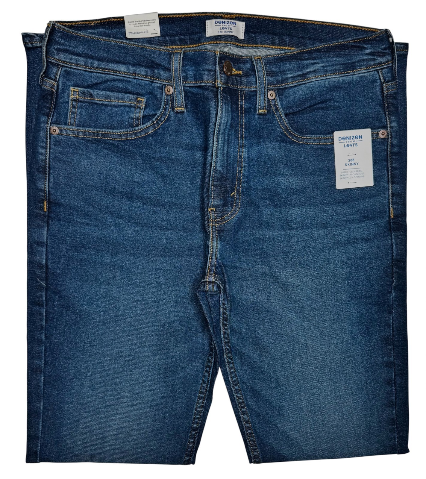 Denizen From Levi's #11762 NEW Men's Super Flex Stretch 288 Skinny Jeans