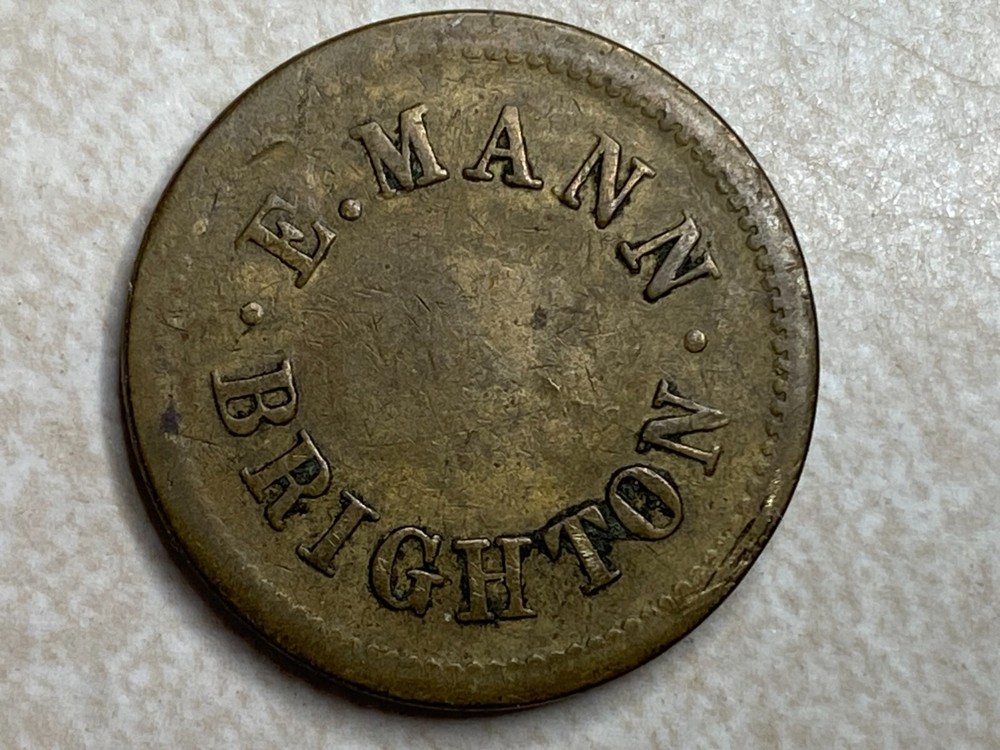 The Automatic Machine Supply Co Brighton UK E Mann Vending Trade Token T2152