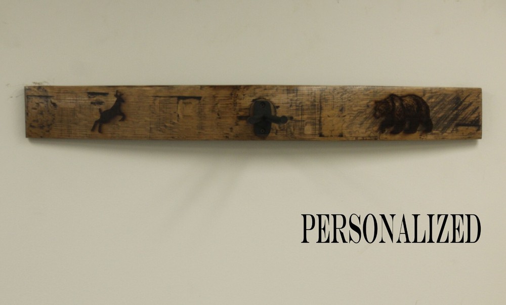 Horizontal Crossbow/ Bow Wall Mount Whiskey Stave