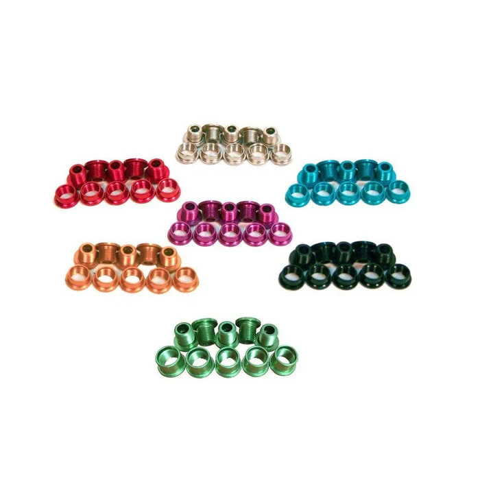 Runlux Alloy Chain Ring Studs Black Pkt 5