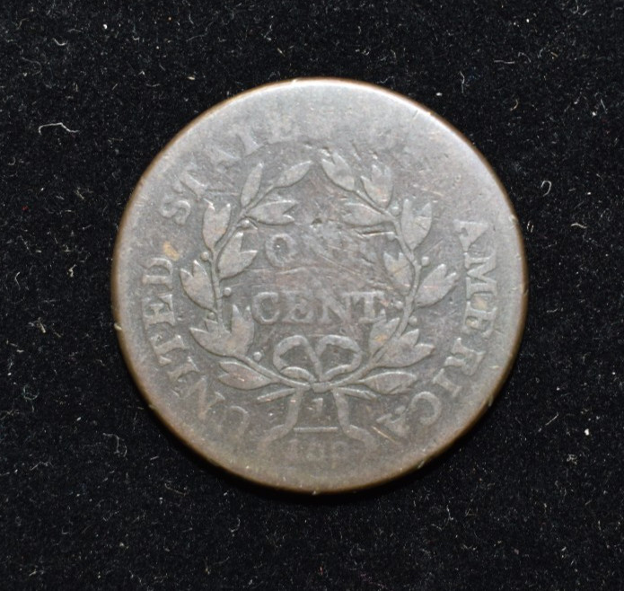 1802 Draped Bust Large One Cent Copper Coin