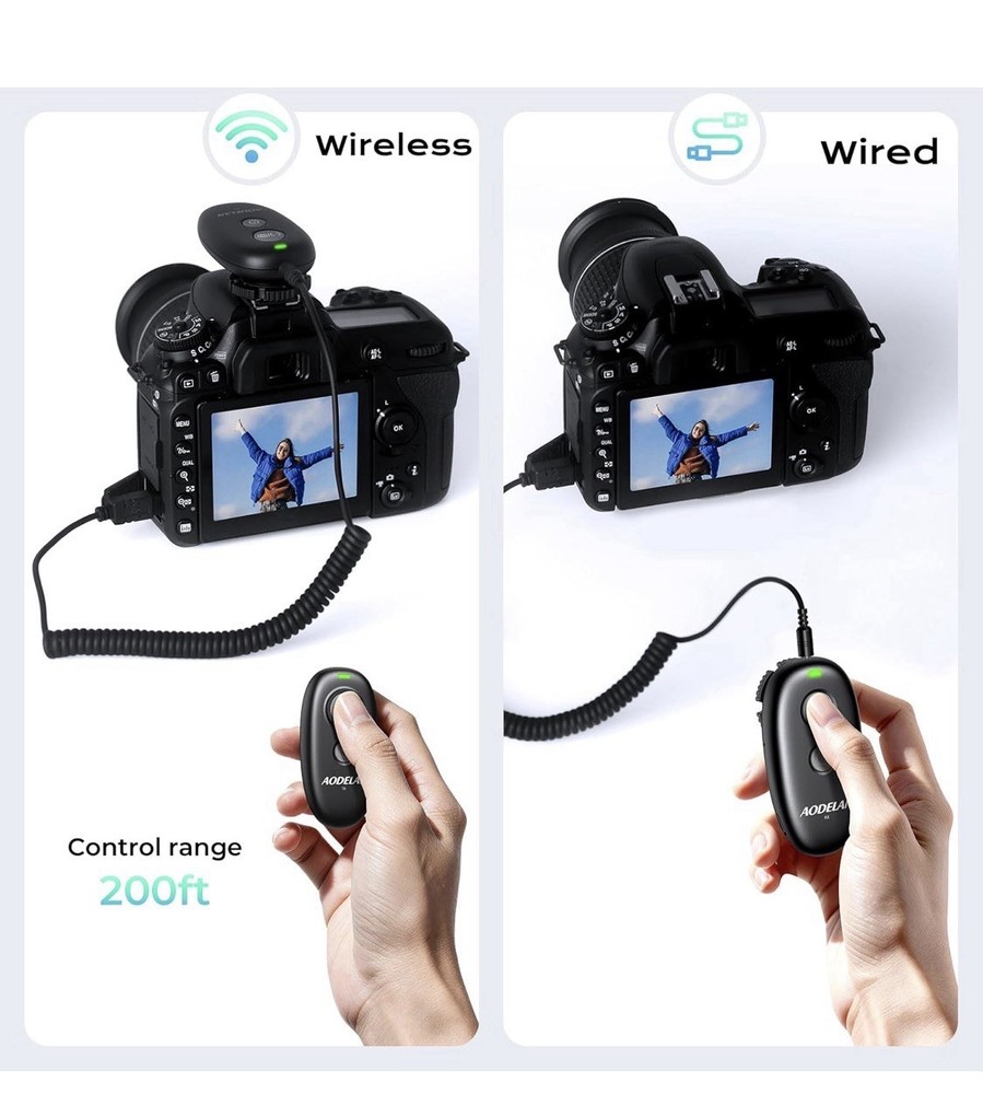 AODELAN Camera Remote Control | Wireless Shutter Release | for Sony Models