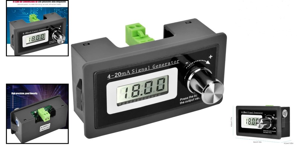 4-20mA Signal Generator LCD Display High Accuracy Current Loop Transducer Tes...