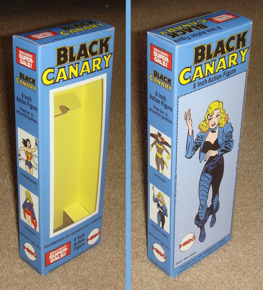 MEGO 8" BLACK CANARY CUSTOM BOX ONLY