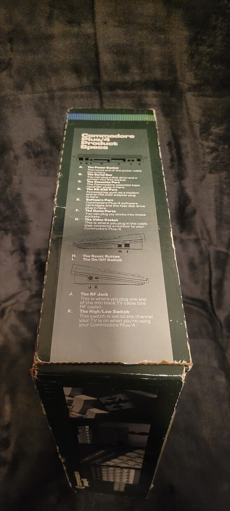 COMPLETE Vintage Commodore Plus 4 Computer With Box & Accessories